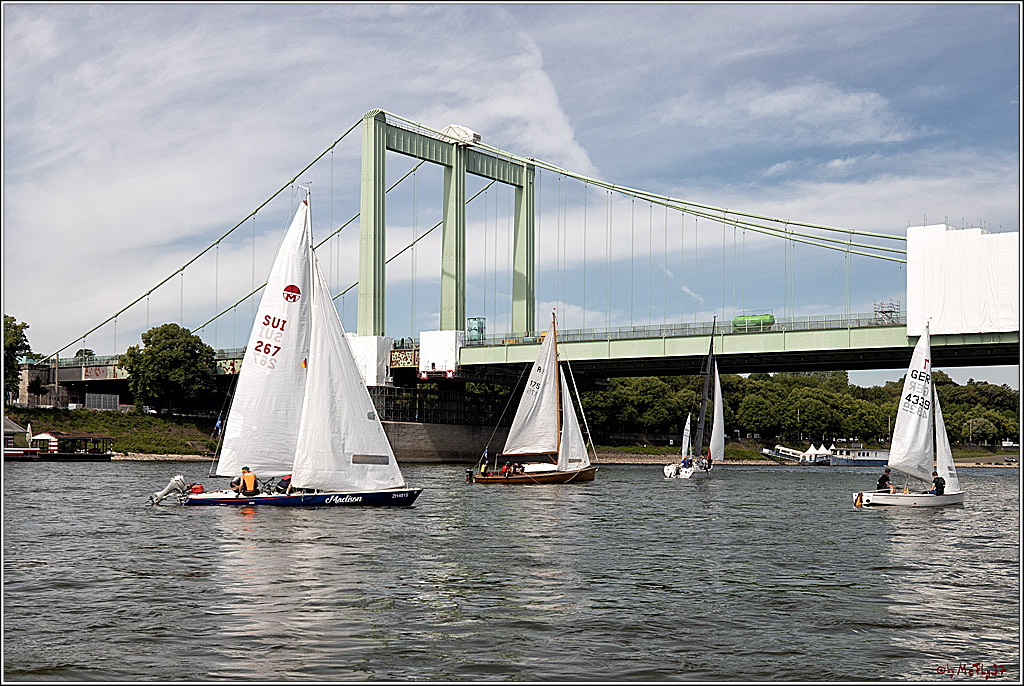 100 Jahre Rheinwoche 2022 - 1. Wettfahrt Porz - Hitdorf, 03.06.2022,